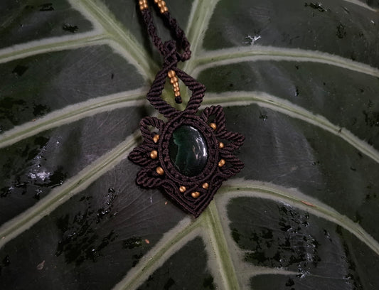 Makramee Kette mit Aventurin