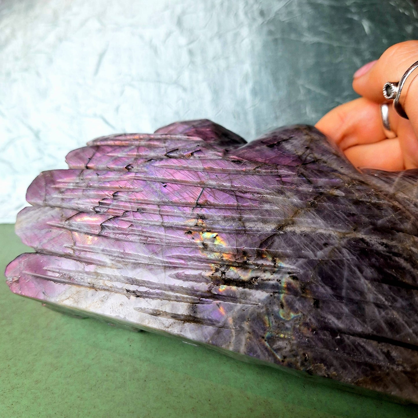 Ganesha aus lila Labradorit